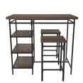 thumbnail image 5 of DHP Harper 3 Piece Pub Set, Kitchen & Dining Room, Brown & Black, 5 of 18