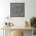 thumbnail image 5 of LaModaHome Exclusive Zebra Pattern Illusion Metal Wall Art – Durable & Artistic Metal Wall Art for Home and Office Decor, Perfect for Any Interior Design Aesthetic, 5 of 5