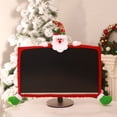 thumbnail image 2 of Shisuyan 25-35inch Screen Desktop Computer Monitor Cover Santa Claus Protector Christmas Decorations Festival Ornament (Red), 2 of 8
