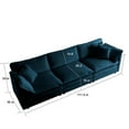 thumbnail image 2 of 111” 3-Seater Sofa Couch, Modern Oversize Wide Arm 3-Seater Sofa with 4 Pillow, Comfy Deep Seat Sleeper Sofa in Soft Chenille Fabric for Living Room, Bedroom, Apartment, 2 of 7