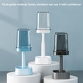 thumbnail image 4 of Family Toothbrush Holder Set with Transparent Cups, Bathroom Toothpaste Organizer, 4 of 6