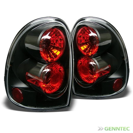 Grand Caravan Tail Light Lamp - for 1996-2000 dodge grand caravan 1998-2003 durango black tail lights rear brake lamp pair left+right 1997 1998 1999