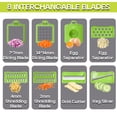 thumbnail image 3 of Vegetable Chopper, 12-in-1 Multifunctional Food Chopper, Professional Onion Chopper with 7 Blades, Vegetable Cutter with Container for Salad, Potato, Carrot,and Garlic; Essential Kitchen Tool, 3 of 8