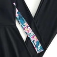 thumbnail image 6 of mgoYE Girl Swimsuit Size 10-12 Bikini Girls Rash Guard Swimsuit Half-Zip Long Sleeve Modest Bathing Suit with Chest Padding 2Pcs Teen Girl Swimwear UPF 50+(Black,13-14 Years), 6 of 6