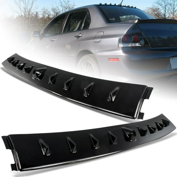 Stay Tuned Performance For 2002-2007 Mitsubishi Lancer EVO Glossy Black Shark Rear Roof Spoiler Wing