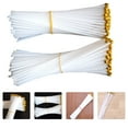 thumbnail image 2 of 100 Pcs Petits Mâts de Drapeau Durables avec Capuchons de Drapeau Accessoires de Sport de Réunion (Blanc), 2 of 8