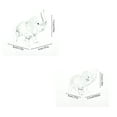 thumbnail image 3 of Crystal Elephant Figurines One Large And One Small Glass Elephants，Animal Collectible Figurines Ornaments Birthday for Christmas Tabletop Decoration for Home Office（Smoky Gray）, 3 of 6
