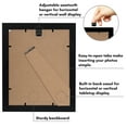 thumbnail image 5 of Americanflat 4x6 Picture Frame with Shatter-Resistant Glass Double Fits Two Photos One Signature Wall - Black, 5 of 5