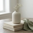 thumbnail image 3 of Unique Bargains Tiny Ceramic Bud Small Decorative Flower Vase Beige 2.8"L x 2.8"W x 3.9"H, 3 of 6