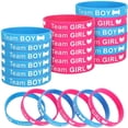 thumbnail image 4 of 30 UNIDS Género Revelar Pulseras Género Revelar Pulseras Equipo Chica y Equipo BOY Silicona Ducha Pulseras Decoración Fiesta Baby Shower Bautizo, 4 of 4