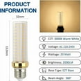 thumbnail image 3 of Bombillas LED sostenibles, 20 W, luz blanca cálida de 3000 K, luminosidad de 2000 lm sin atenuación, soluciones de iluminación versátiles para uso diario (paquete de cuatro), 3 of 5