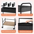 thumbnail image 4 of Carrito de pañales para bebés Cathyeen de 3 niveles con separadores, negro, 4 of 7