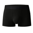 thumbnail image 1 of Mikilon Men Casual Solid Mid Waist Hip Lift Breathable Boxer Underwear Pants, 1 of 3