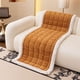 thumbnail image 4 of Cubiertas de asiento Marrón Invierno Espesado Cojín de Sofá Cálido 120x60cm, Cojín de asiento para Silla, Cubierta Fija Antideslizante, Poliéster Acolchado para la Decoración Del Hogar, 4 of 6