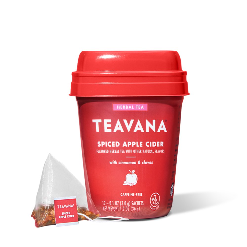 Teavana Spiced Apple Cider, Herbal Tea With Cinnamon & Cloves, Caffeine