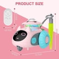 thumbnail image 2 of Risehigh Interactive Cat Toys for Indoor Cats 2-Speed Automatic Moving Remote Control Smart Cat Rechargeable Toy with Feathers, Pink, 2 of 9