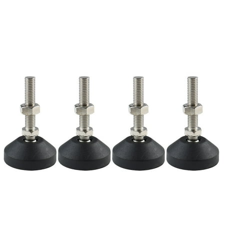 Furniture Factory Shops M10 x 50 x 50mm Leveling Foot Adjustable Leveler Leg Anti-slip Floor Protector Furniture Feet Support for Factory 4pcs ()