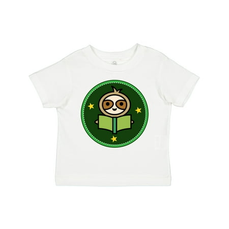 

Inktastic Reading Gift Book Sloth Gift Toddler Boy or Toddler Girl T-Shirt