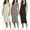 Set 5, variant on 3 Pack: Women's Ribbed Knit Sleeveless Crew Neck Tank Casual Midi Shift Dress with Slit