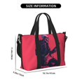 thumbnail image 2 of Travel Duffle Bag Rock Skull Guitarist Travel Tote Bags Carry on Luggage Waterproof Weekender Bags with Top Handle Adjustable Shoulde Strap for Travel Gym, 2 of 5