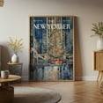 thumbnail image 6 of Rockefeller Center Christmas Scene  Vintage New Yorker Magazine Cover Canvas Wall Art, 6 of 10