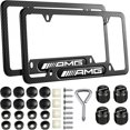 thumbnail image 2 of Car License Plate Bracket High Quality Aluminum Alloy Weatherproof License Plate Cover-KEEW, 2 of 3