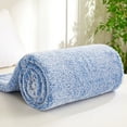 thumbnail image 3 of Exclusivo Mezcla Plush Fuzzy Large Fleece Throw Blanket (50" x 70", Mixed Cobalt Blue)- Soft, Warm and Lightweight, 3 of 7