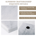thumbnail image 4 of Koville Luxury Marble Granite Cutting Board for Kitchen,Rectangle, 16*12in, Bianco Carrara, 4 of 7