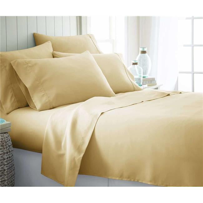 New In Pack Double Fitted Sheet Yellow 
