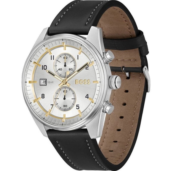 Hugo Boss Skytraveller Men's Silver Dial Quartz Watch 1514147
