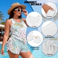 thumbnail image 6 of Xoenoiee Cherry Blossom Marble Print Blouson Women’s Tankini Swimsuits with Shorts Tummy Control Bathing Suits with Side Pockets 2026 2 Piece Swimwear Beachwear, 3XL, 6 of 7