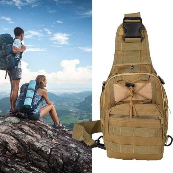 Bolso De Pecho Para Hombre, Mochila Con Múltiples Compartimentos Resistente A Arañazos Para Ciclismo Y Viajes
