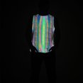 thumbnail image 2 of Chaleco reflectante colorido para hombres y mujeres, chaleco de hip-hop, camiseta sin mangas holgada luminosa Pompotops oipoqjl1266, 2 of 9