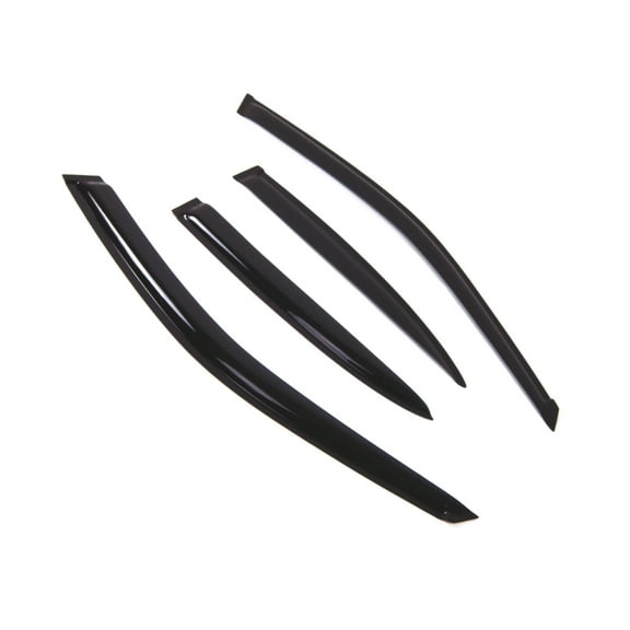 Tuningpros WD2-221 Outside Mount Window Visor Deflector Rain Guard Dark Smoke 4 Pcs Set For 2001-2005 Honda Civic Sedan