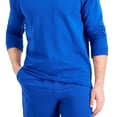 thumbnail image 3 of Alfani Men's Moisture Wicking Pajama Sweatshirt Blue Size X-Large, 3 of 3
