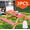 Red White, variant on Picnic Table Cover Bench Covers Waterproof  Picnic Tablecloth  Flannel Backing Elastic Edge Plasticr Vinyl for Home Goods Indoor Outdoor Patio Black White 3PCS