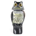 thumbnail image 1 of Hibou Simulant Oiseau de Jardin Répulsif Rotation à 360 Degrés Secouant l'Appât de Hibou de Tête, 1 of 4