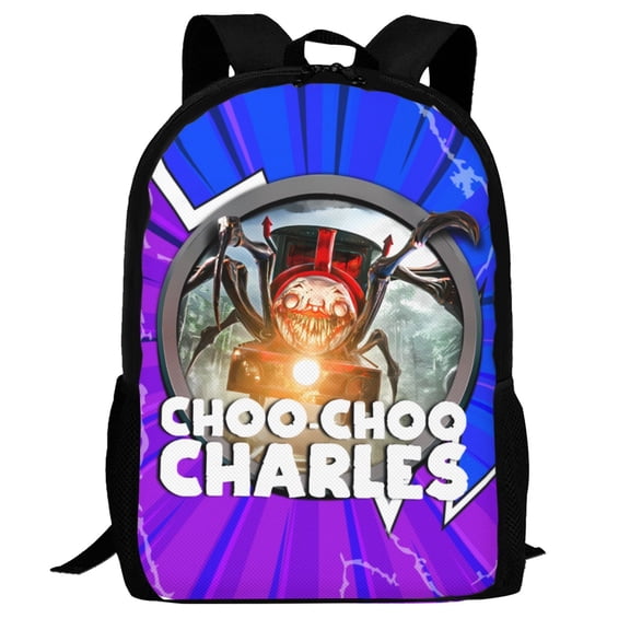 Choo-Choo Charles Backpack,3d Print Laptop Backpack Lightweight Casual Daypack Bookbag Multi-Function Travel Backpack 16.5 In