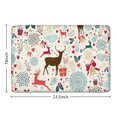 thumbnail image 5 of Multicolor Christmas Deer Flannel Non Slip Door Rugs,Washable Door Mats Indoor,Decorative Door Mats,Dirt-Resistant and Absorbent Doormat for Entrance,Bedroom,Kitchen,Bathroom,23.5"x16", 5 of 5
