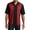 Black/Red, variant on Just Blanks Retro Camp Shirt Camp Style Collar Dyed-to-Match Buttons Open Hem, Black/Royal, 4XL