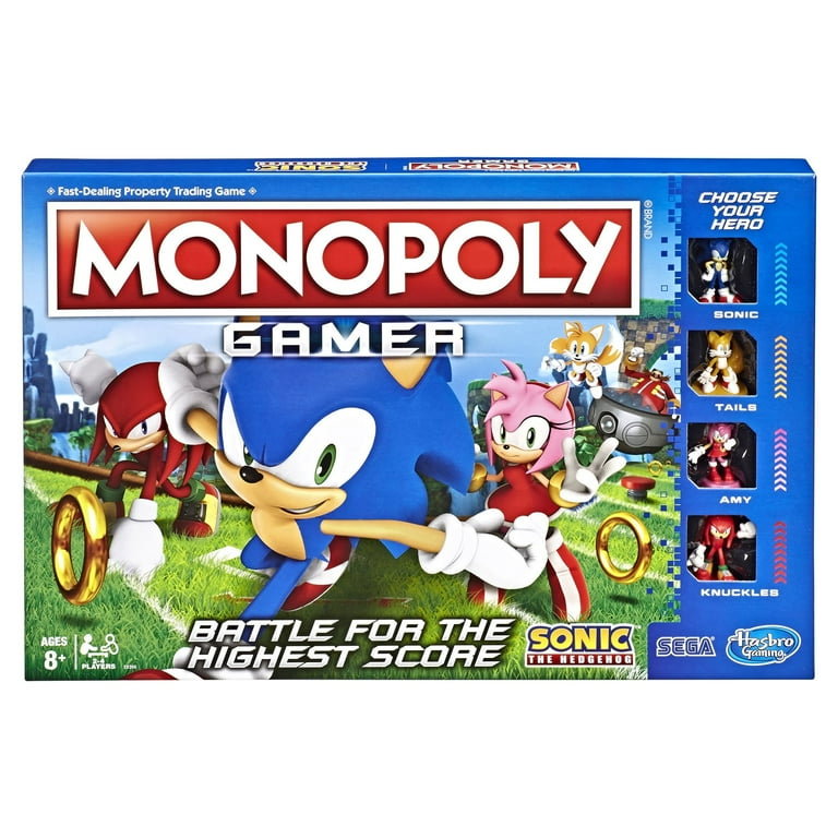 Monopoly Gamer Sonic The Hedgehog Edition Board Game 