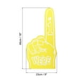 thumbnail image 2 of Uxcell 18 Inch Giant Foam Finger, We Are #1 EVA Cheerleading Fingers for Celebration Sports Games Party, Yellow, 2 of 5