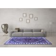 thumbnail image 3 of Ahgly Company Indoor Square Persian Blue Traditional Area Rugs, 4' Square, 3 of 4
