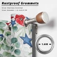 thumbnail image 4 of Outdoor Curtains for Patio Waterproof, Patriotic 4th of July Grommet Gazebo Curtains Drapes for Porch, Pergola,Backyard,Outside, Privacy Panel 54 x 84 Inch, Red Blue Stars Eucalyptus Gray Plaid, 4 of 9
