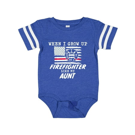 

Inktastic When I Grow Up I Want to Be a Firefighter Like My Aunt Gift Baby Boy or Baby Girl Bodysuit