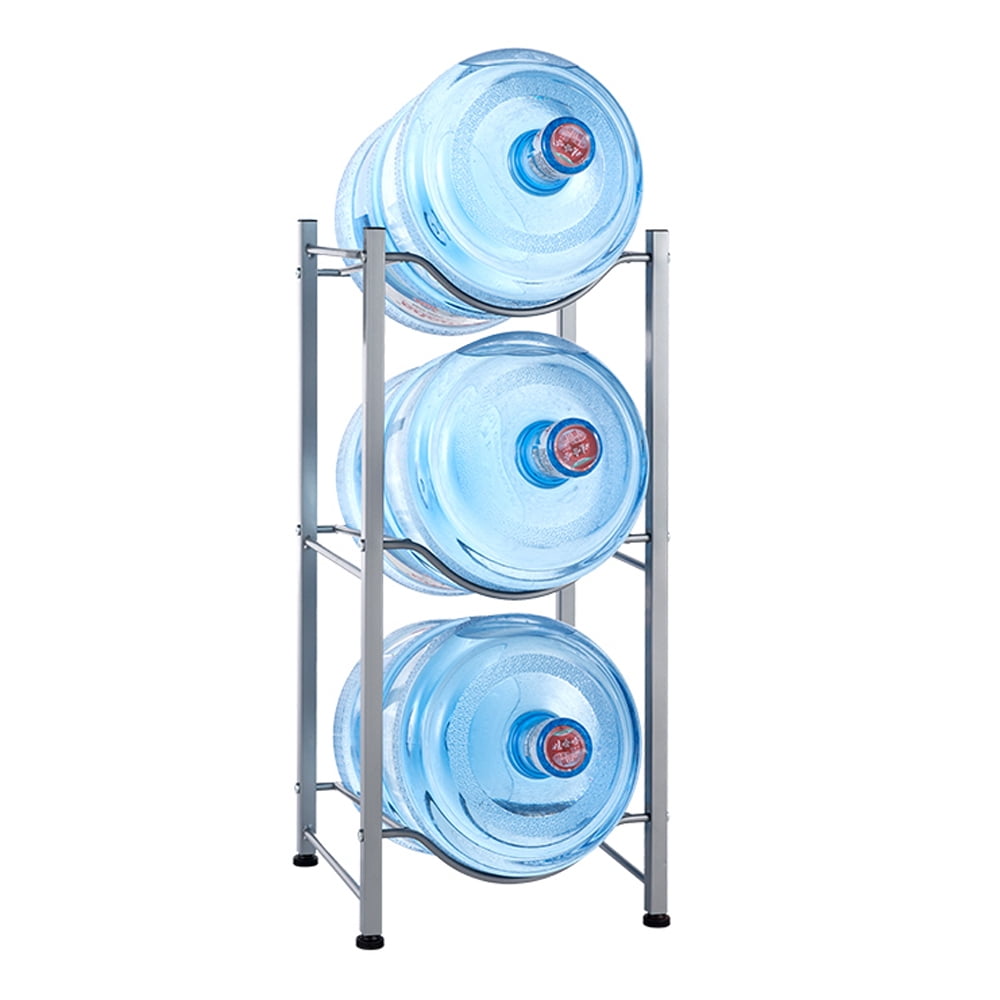 4 Layer Duty Water Cooler Jug Rack 5 Gallon Water Bottle Storage Rack Detachable 