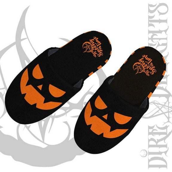 Halloween Pumpkin Family Slippers, Jack-o'-lantern Horror Slippers,Pumpkin Face Warm Plush Slippers,It's Spooky Time, Halloween Lover