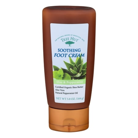 Tree Hut Soothing Foot Cream Aloe & Peppermint, 5.8 OZ
