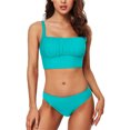 thumbnail image 1 of Charmo Push Up Bikini Swimsuits for Women Cropped Bikini Top Two Pieces Bathing Suits, 1 of 8