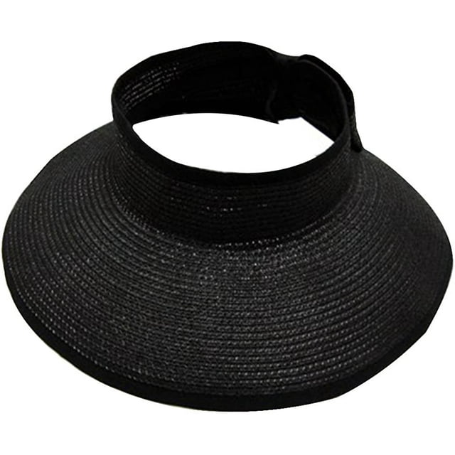 Simplicity - Sombrero de paja enrollable con ala ancha UPF 50+ para mujer Ormromra WMZL-1366-4